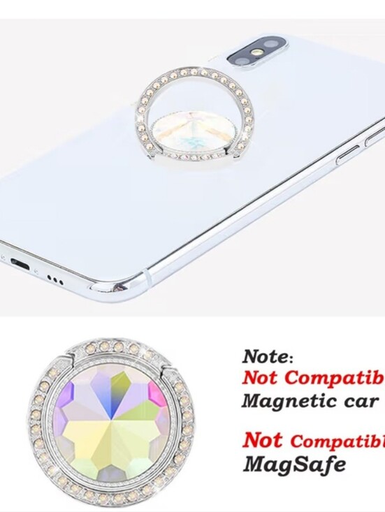 Other - Rhinestone Iridescent PopSocket-Style Phone Grip